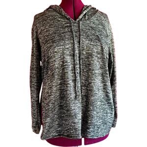 Womens Shirt Size 2x Grey Long Sleeve Hoodie Layering Outdoors Hiking Workwear